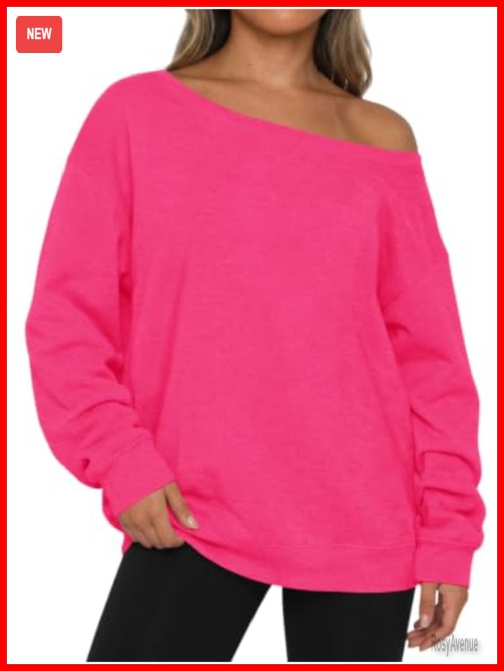 Womens Off The Shoulder Oversized Long Sleeve Graphic Sweatshirt